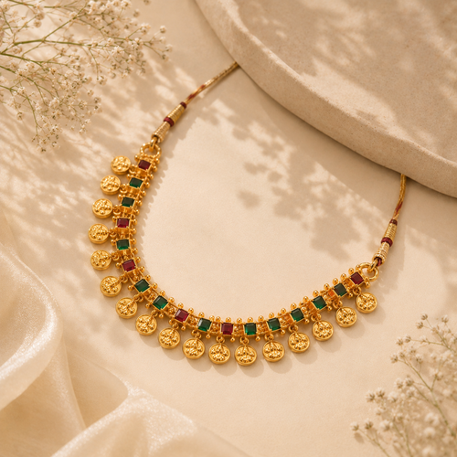 Aaradhya Temple Necklace Set