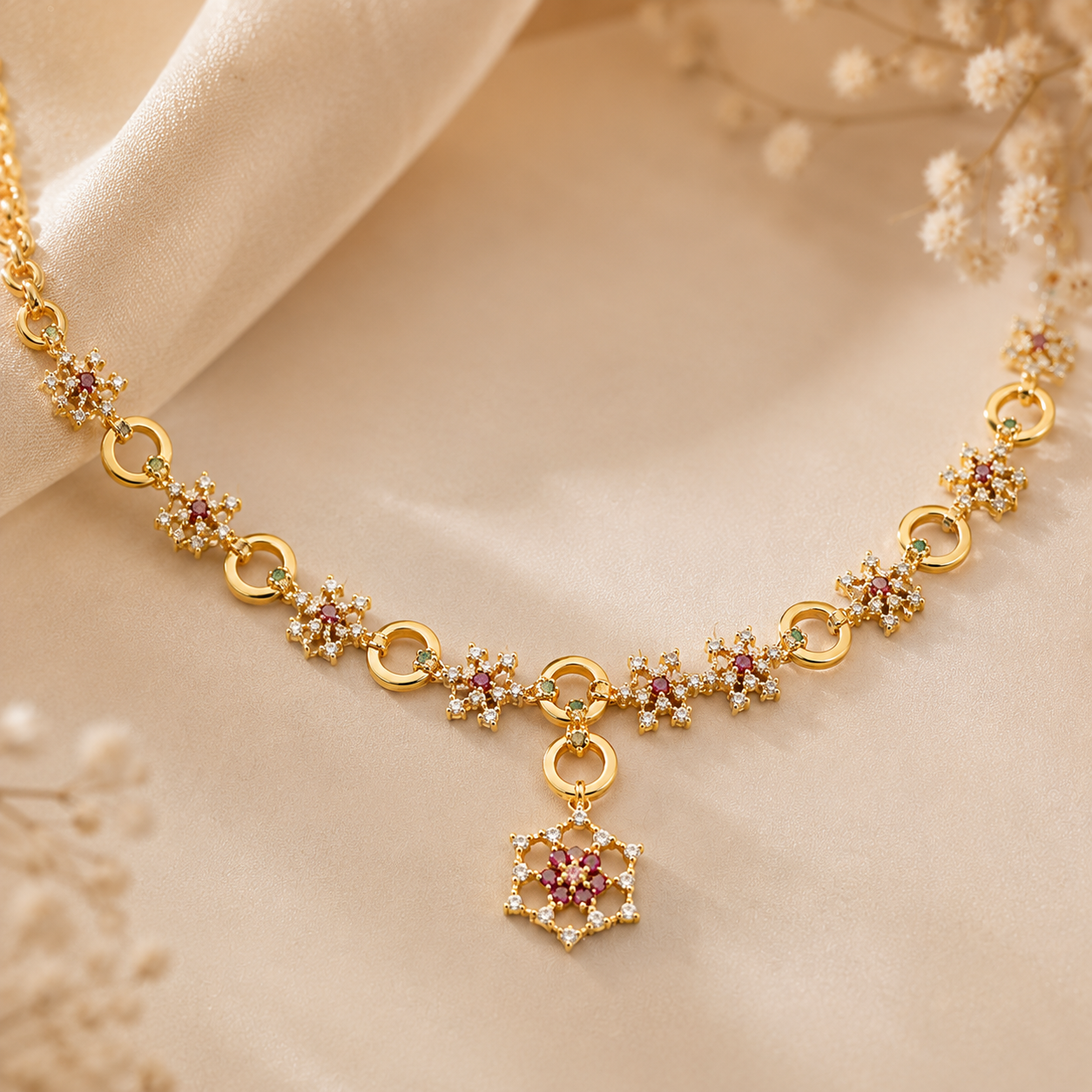 Starlit Bloom Necklace Set