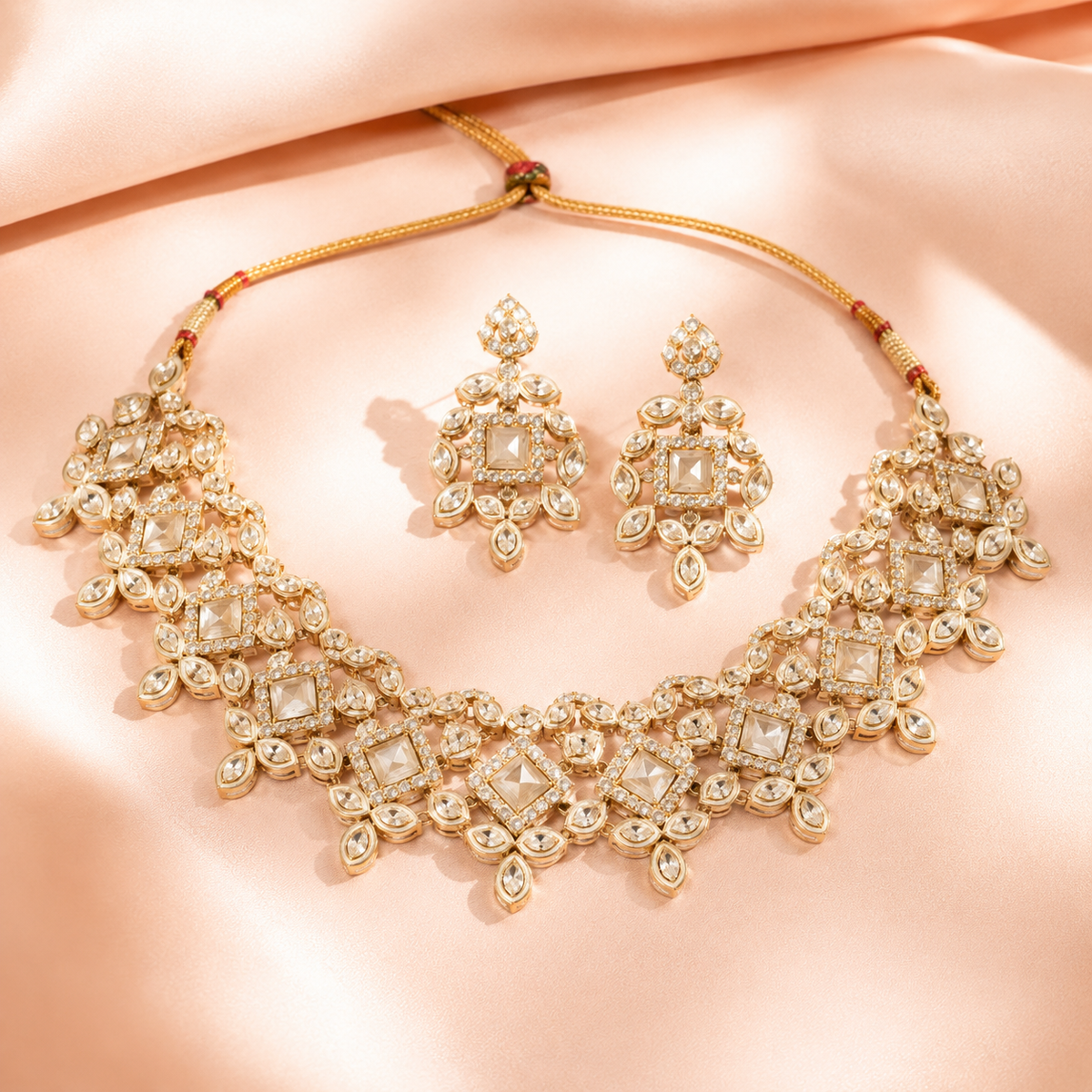 Ivory Royale Kundan Necklace Set