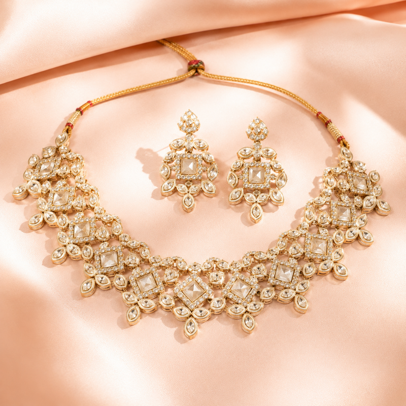 Ivory Royale Kundan Necklace Set