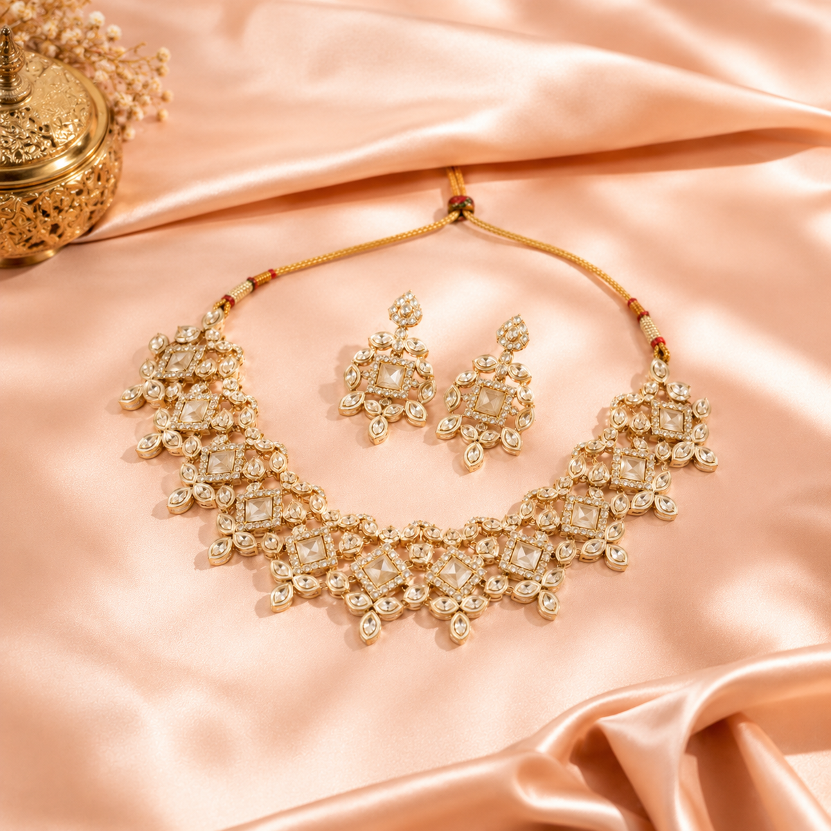 Ivory Royale Kundan Necklace Set