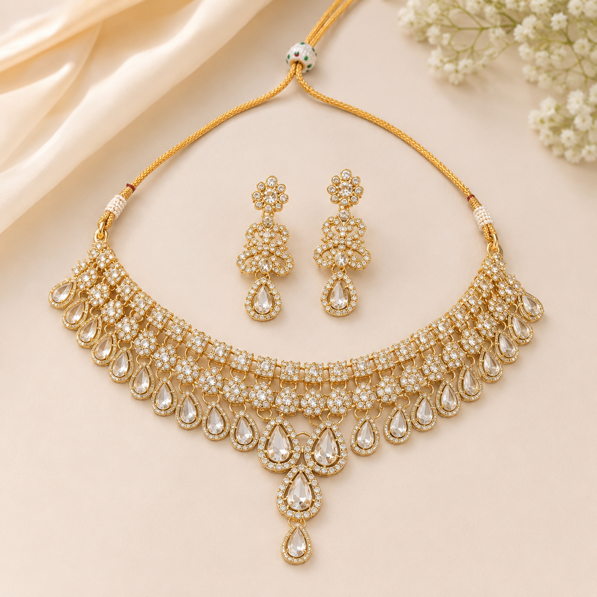 Celeste Pearl Kundan Necklace Set