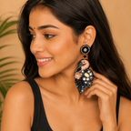 Handcrafted Flamingo Statement Earrings