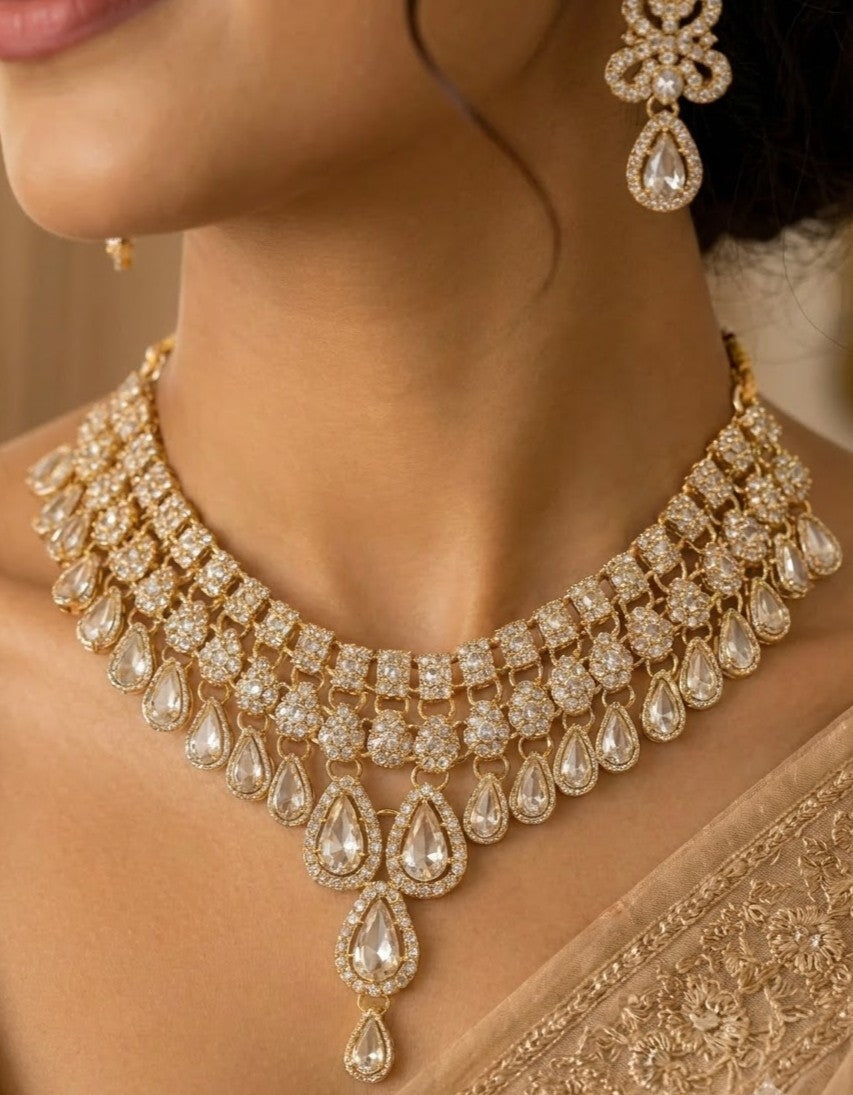 Celeste Pearl Kundan Necklace Set