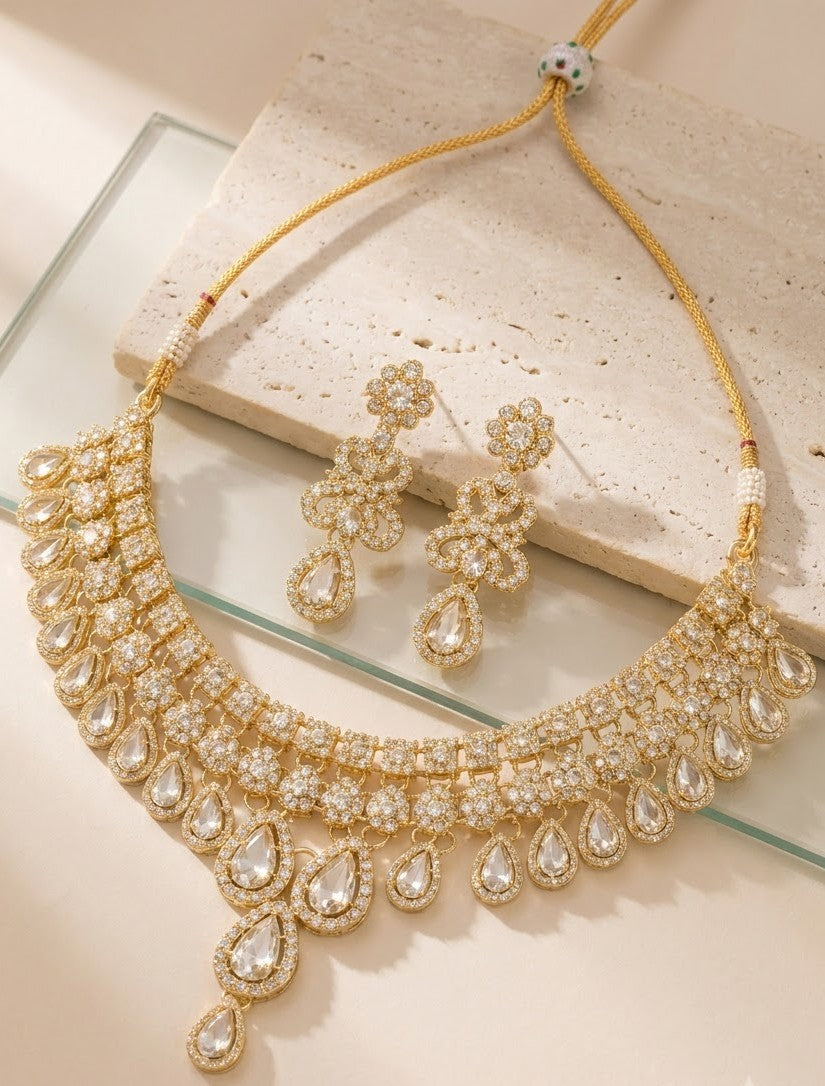Celeste Pearl Kundan Necklace Set