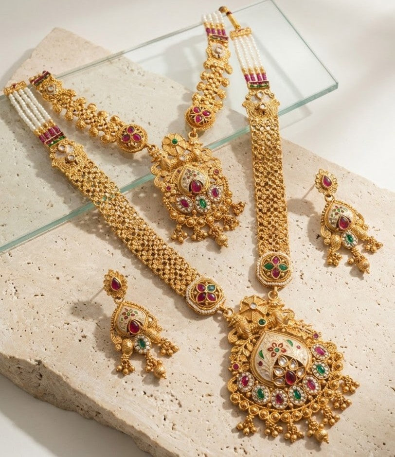 Royal Meenakari Necklace Set