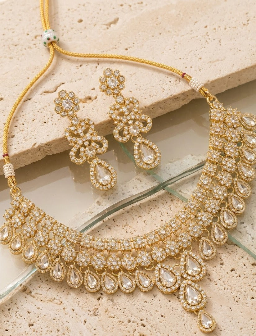 Celeste Pearl Kundan Necklace Set