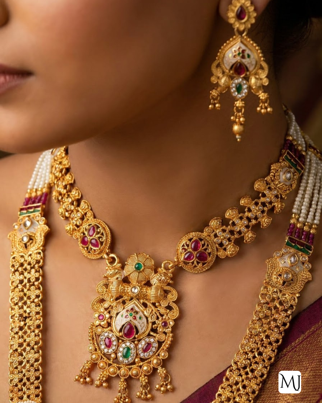 Royal Meenakari Necklace Set
